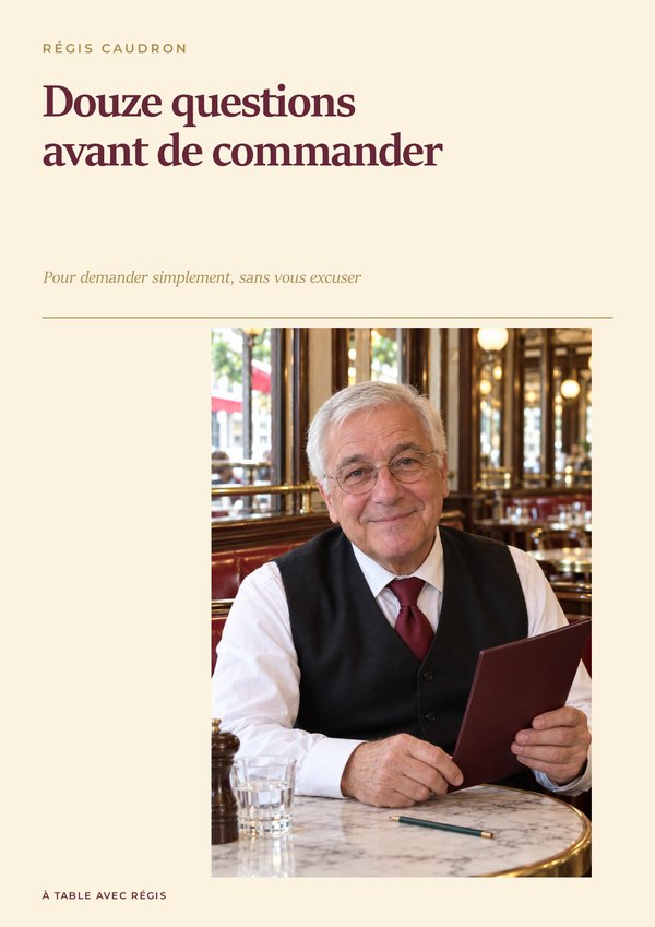 Douze questions avant de commander couverture