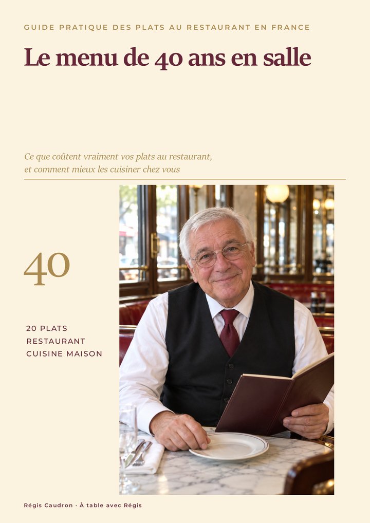 Le menu de 40 ans en salle